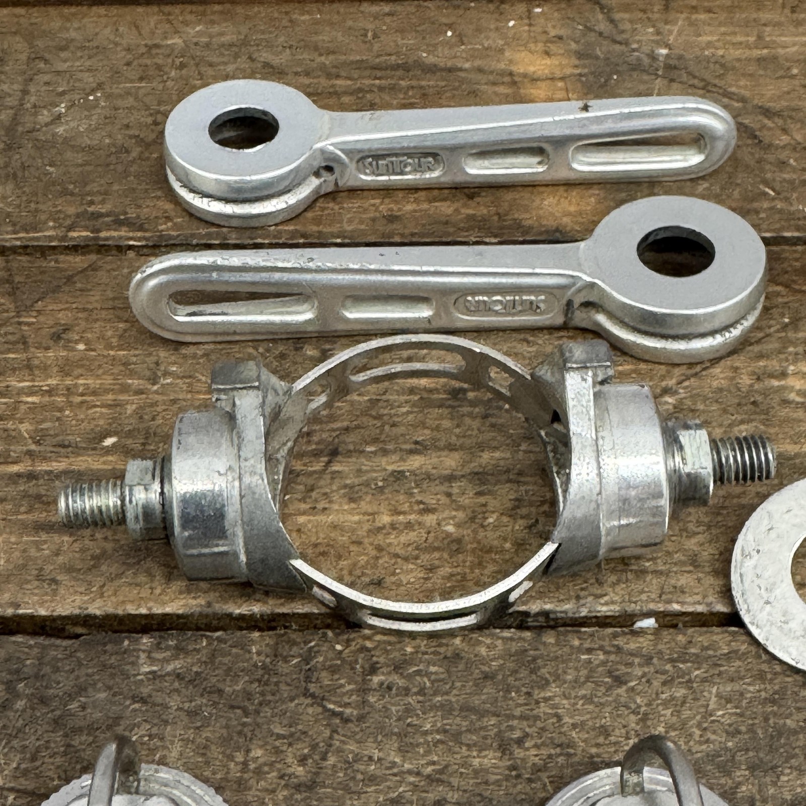 Vintage SunTour Superbe Downtube Friction Shifter Set Clamp On Road Bike Japan