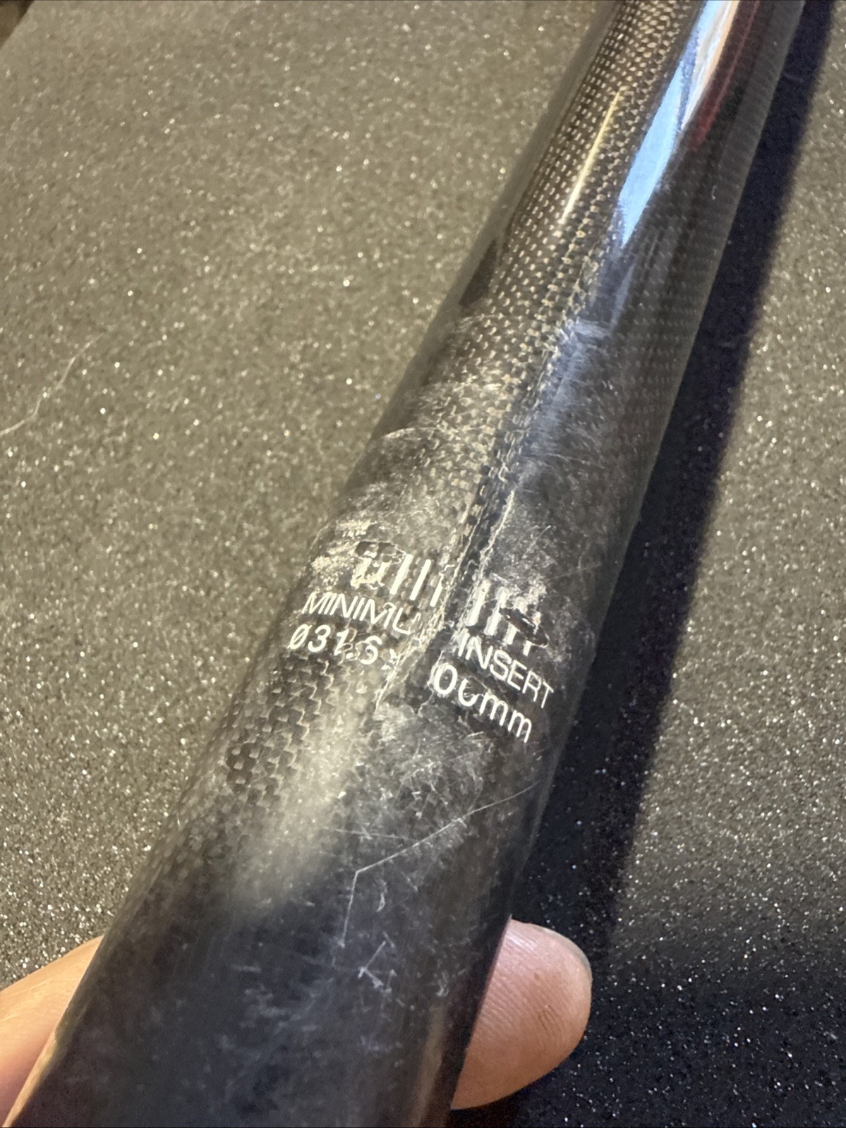 Pinarello Team Sky Carbon Bicycle Seatpost 31.6 Broken For Art (9451)