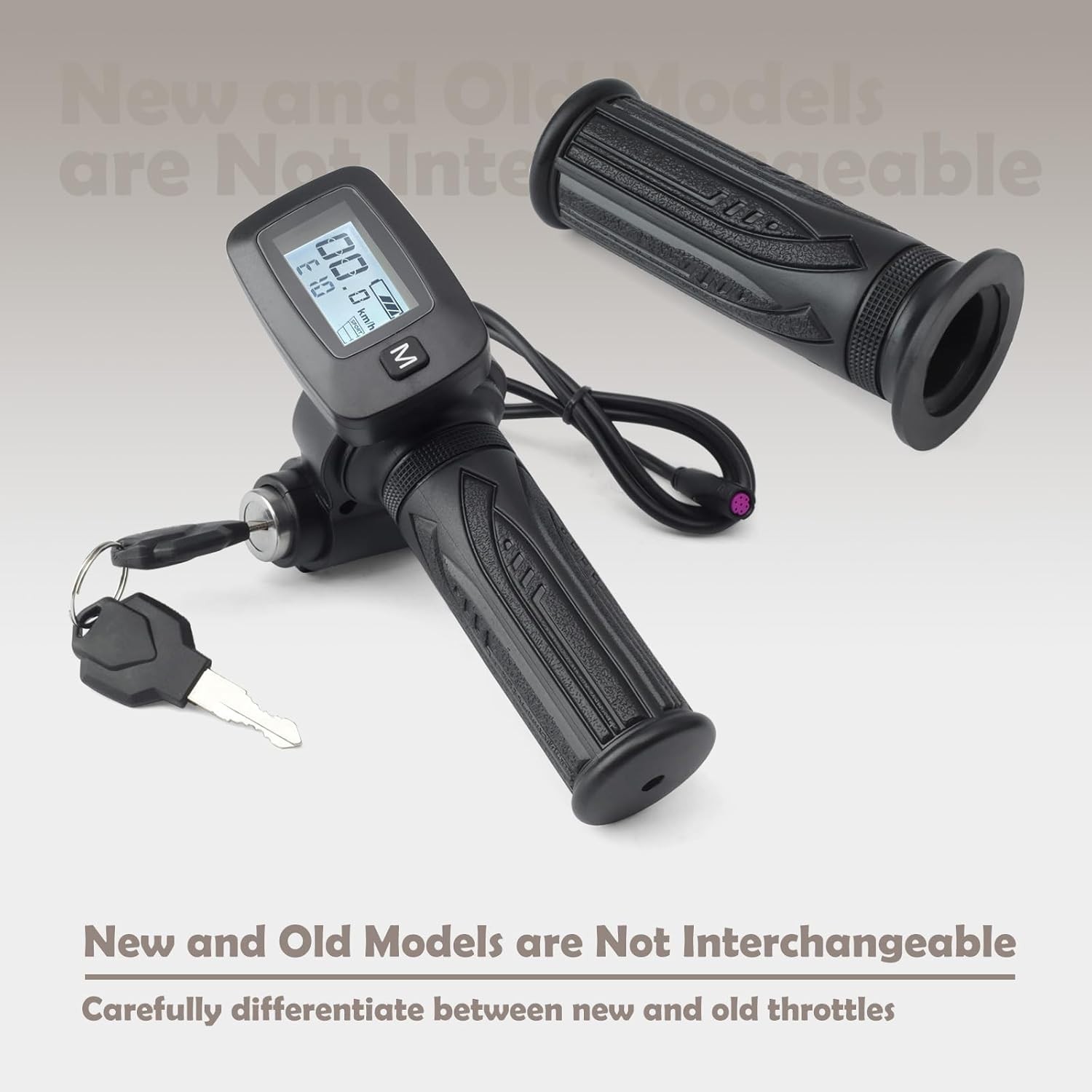 Quick Install 48V Throttle Replacement with M Key for Tuttio Soleil 01 Bikes