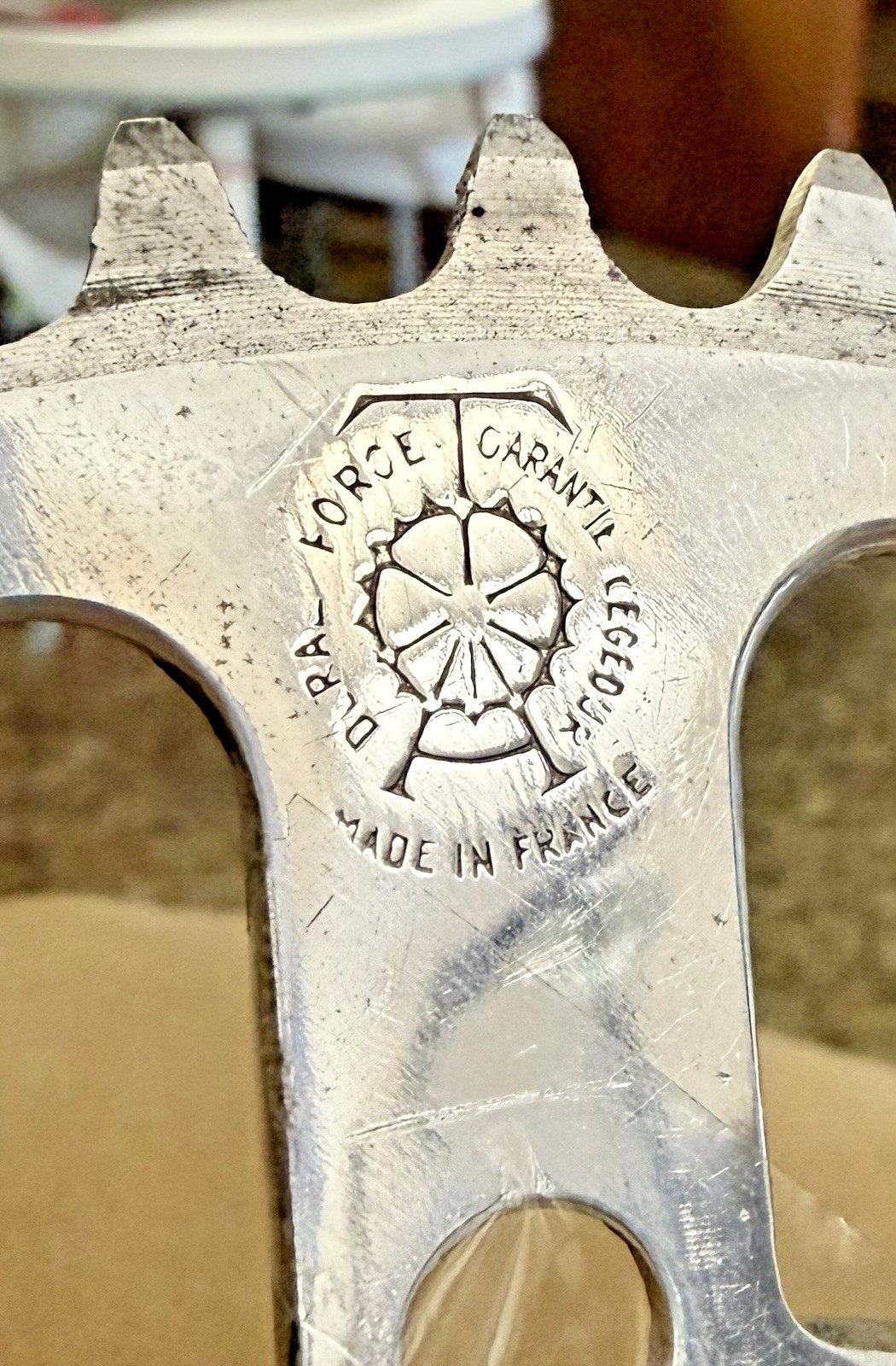 Garantir Vintage French Bike Chainring 48T Alloy / 3 Hole / Force Legedur _ NOS