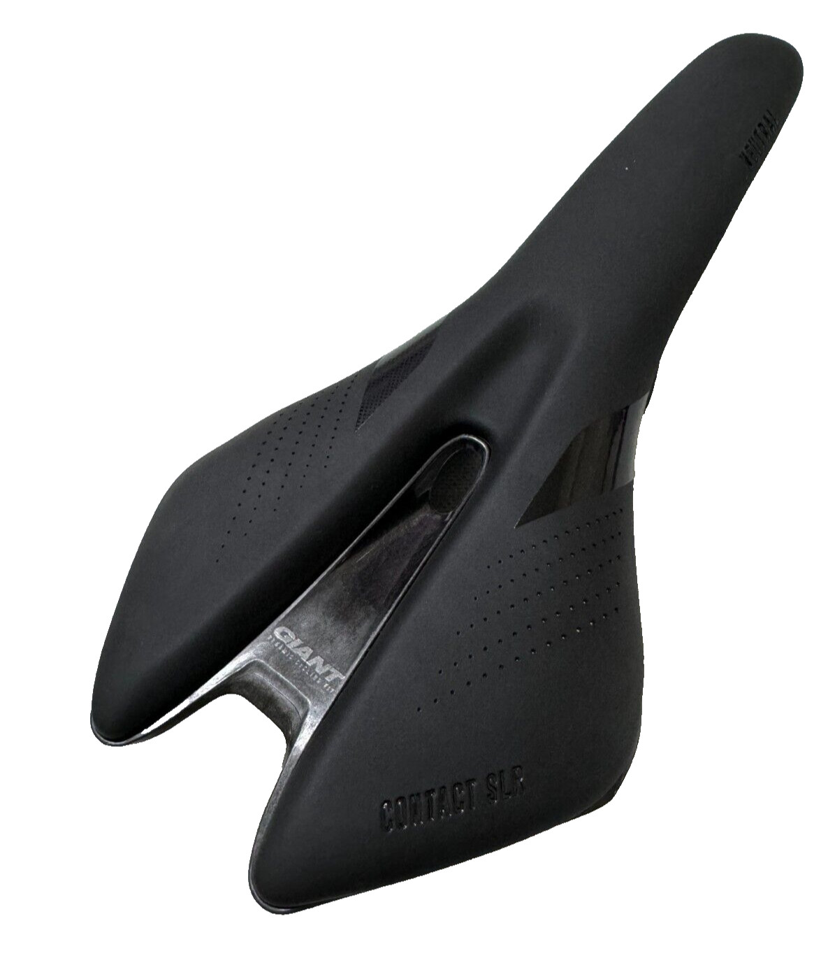 Giantt Contact SLR Neutral Bicycle Bike Saddle Black/Black Carbon Rails