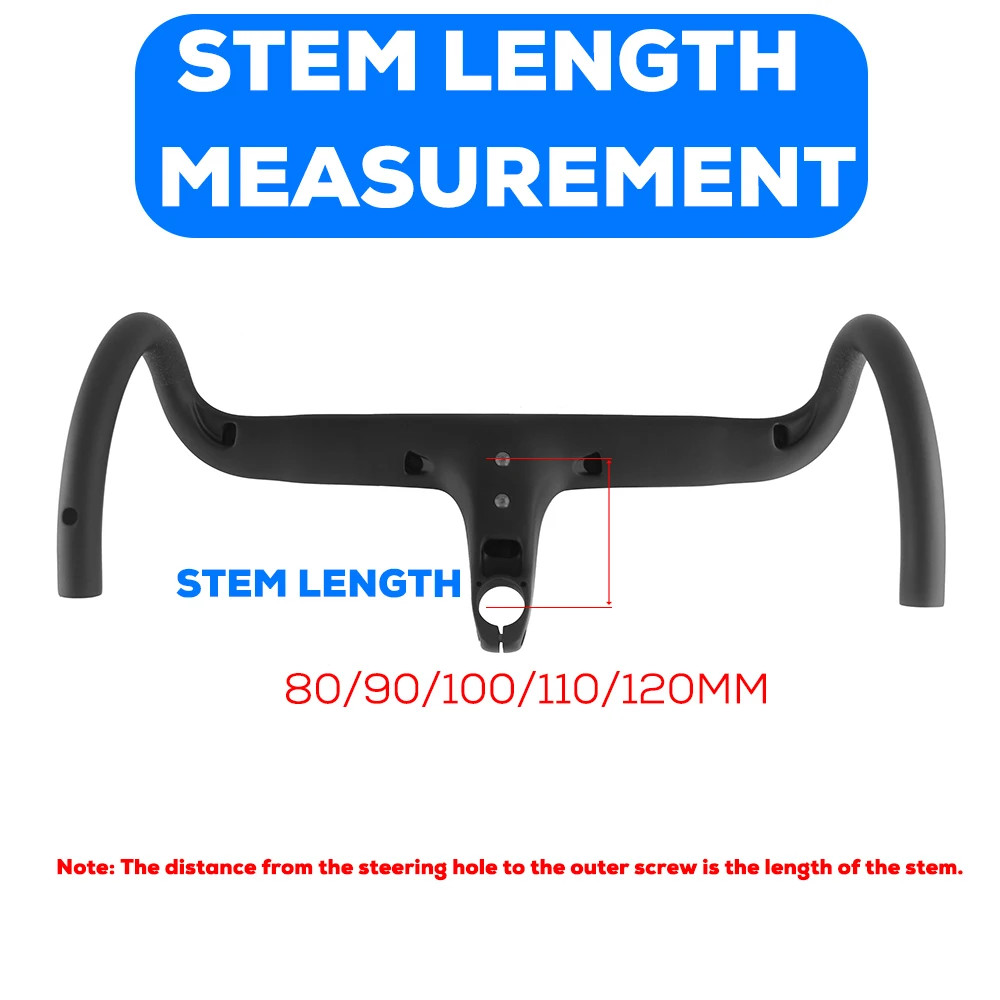 Road Bike Full Carbon Fiber Internal Cable Integrated Handlebar 360mm-380mm