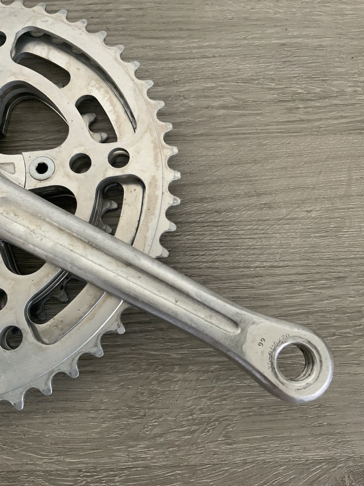 STRONGLIGHT CRANKSET TRIPLE 36-47-52 TOOTH 170 MM ARM LENGTH 9/16 PEDAL THREADS