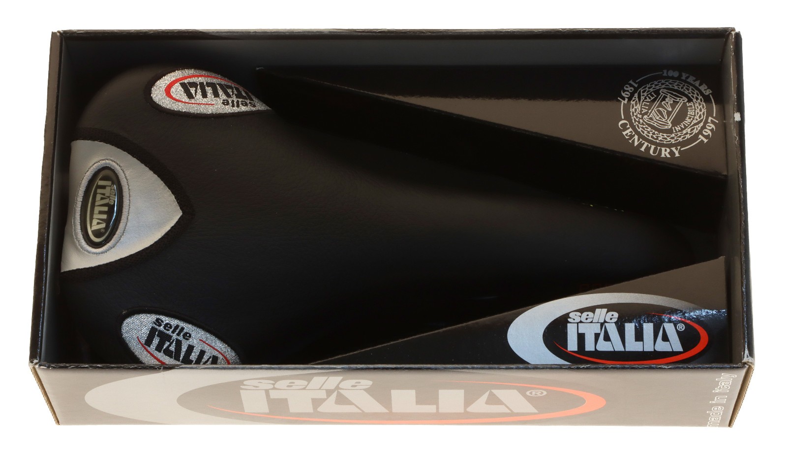 Selle Italia ProLink Saddle Manganese Rails Black Smooth Leather NIB NOS NEW
