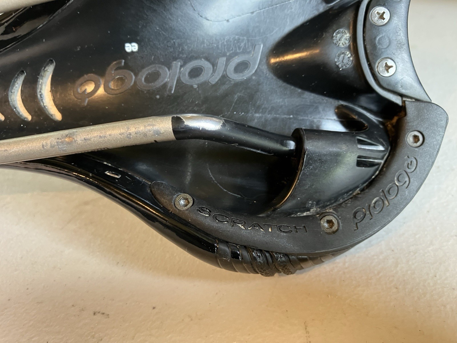 Prologo Scratch Pro Ti Solid Rails Composite Bicycle Saddle Super Light 265 grms