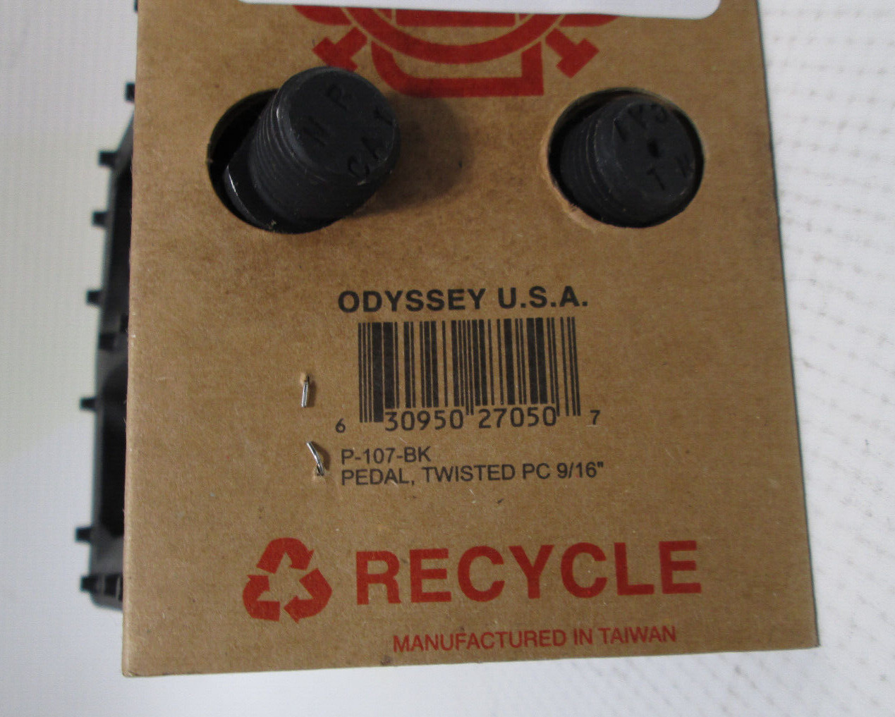 Odyssey Twisted PC Pedals Platform Composite/Plastic, 9/16″ Black Fit Shadow