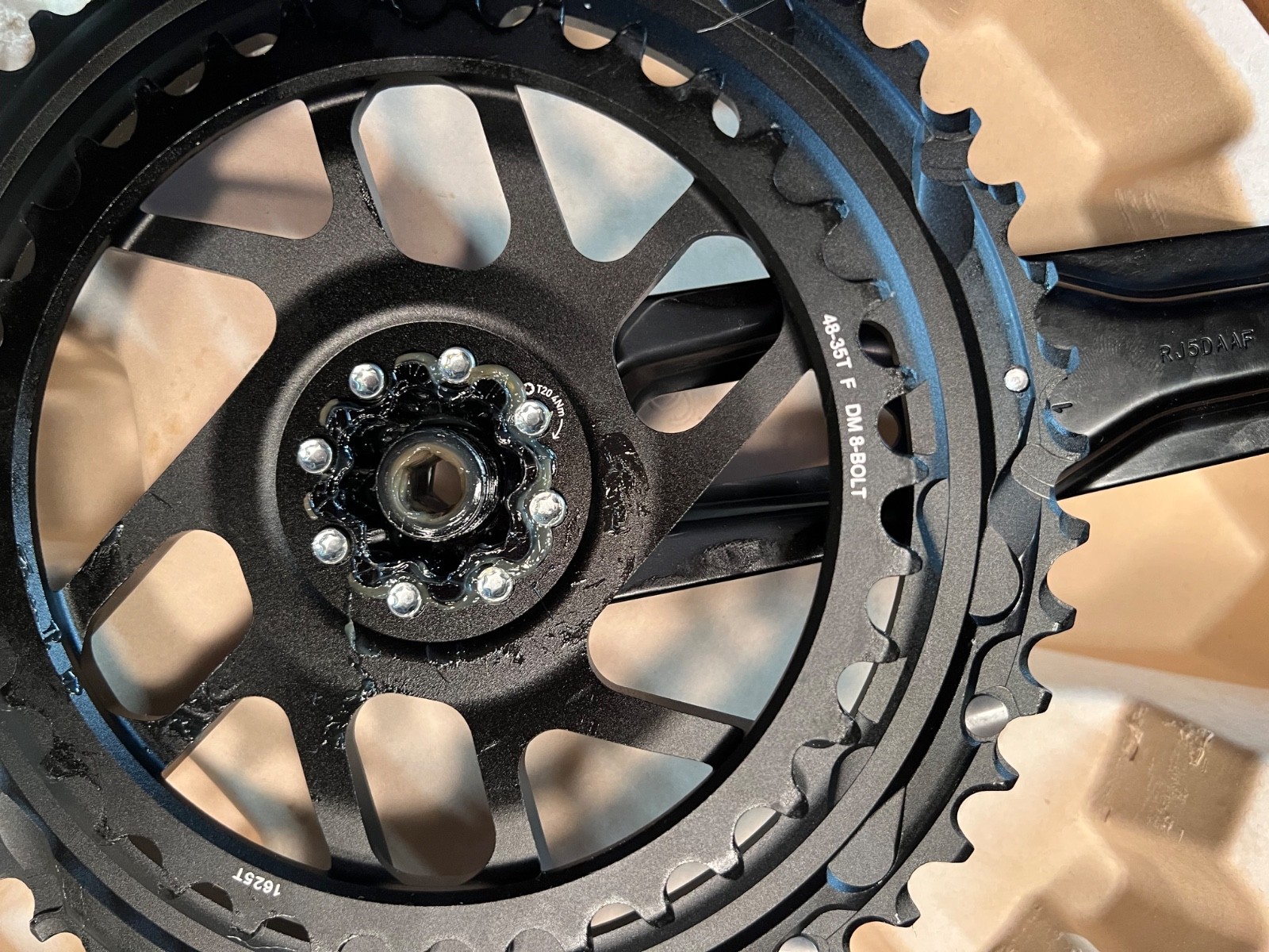 SRAM Rival E1 Crankset 12-Speed 170mm 48/35T Direct Mount SRAM 8-Bolt 45mm Black