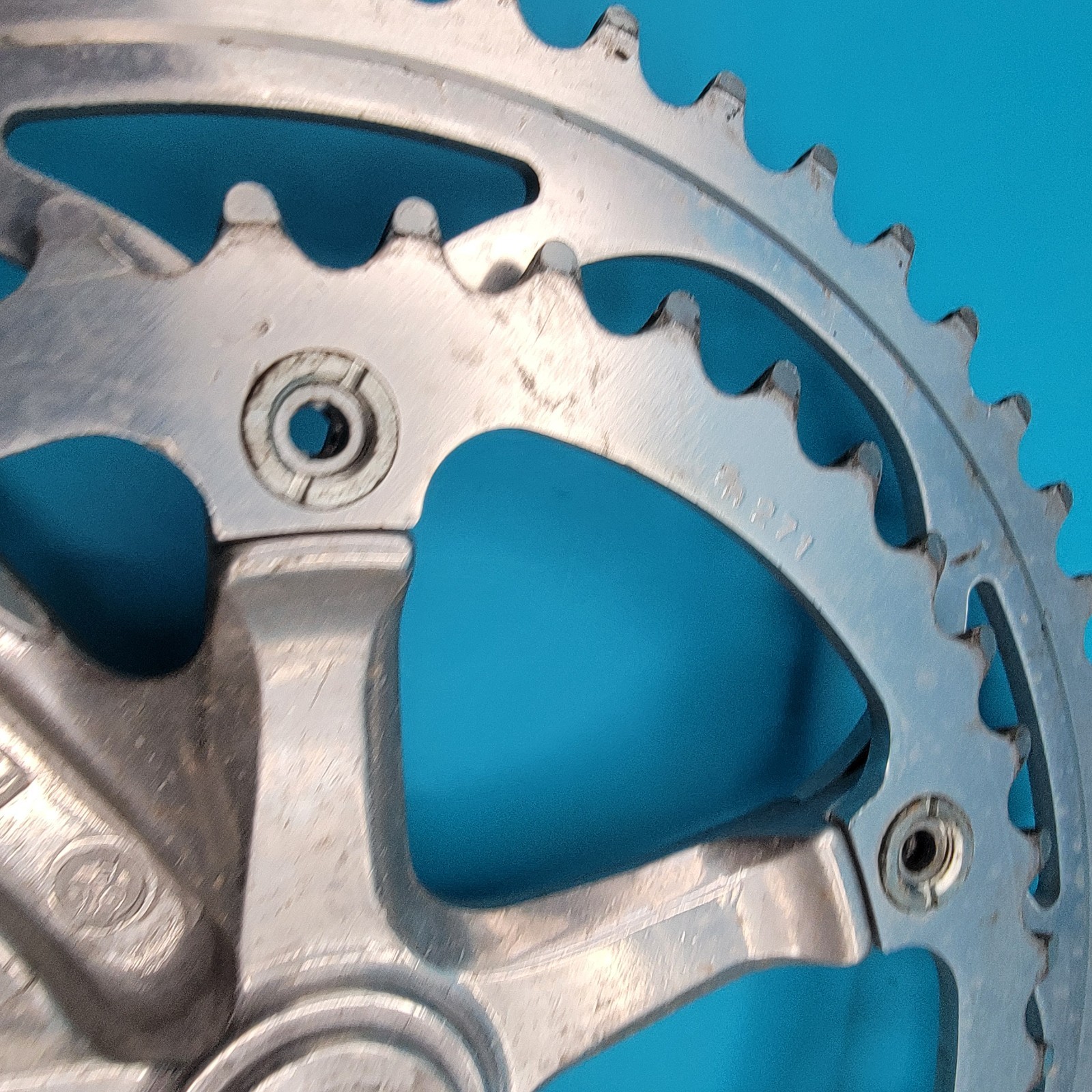 SAKAE SX Double Square Taper Crankset 170mm 52/40t 5 Bolt 130 BCD Vintage f12