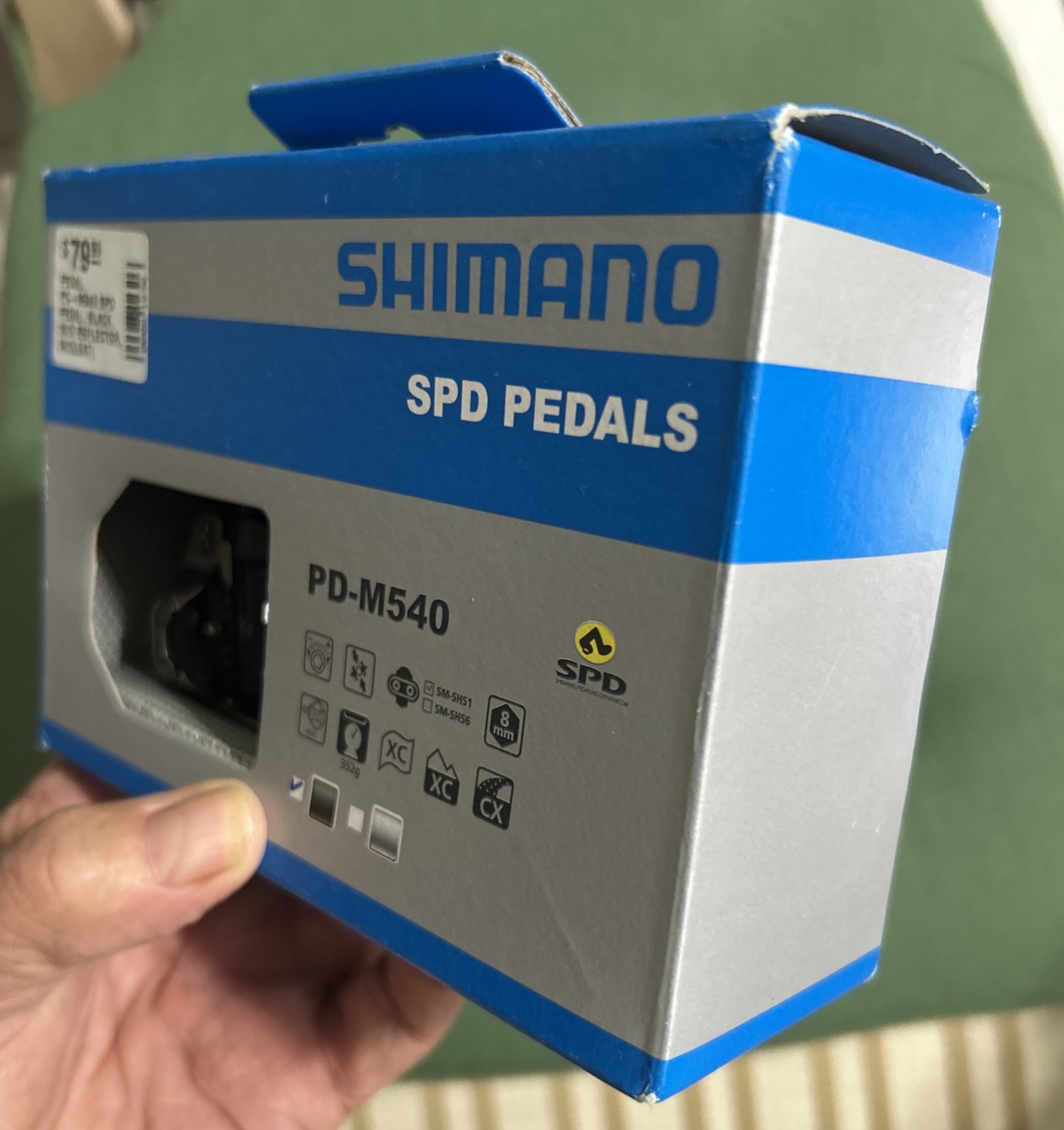 Shimano PD-M540 SPD Pedals ‎EPDM540L Black ‎Modern ‎OFF Road MTB NEW! $80 Retail
