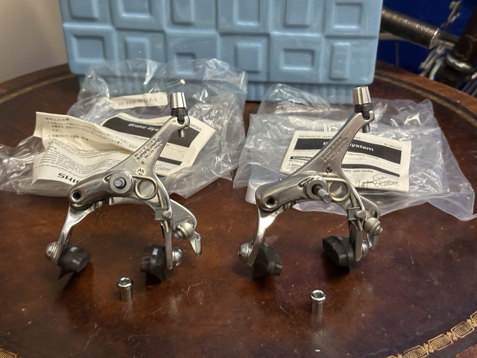Shimano SLR Dual Pivot Caliper Brakes RSX BR-A410 39-49 Silver Front Rear NOS