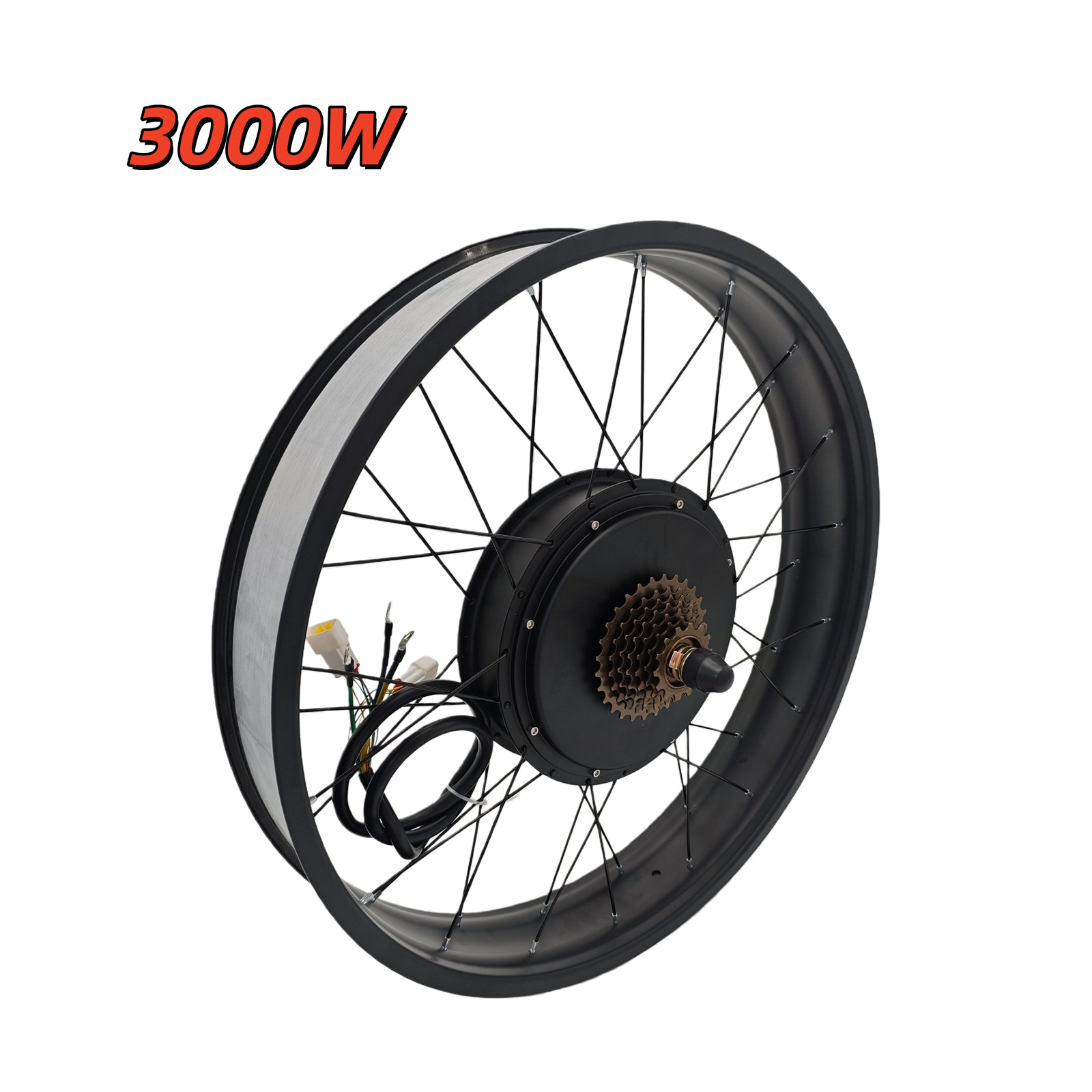 48V-72V 3000W ebike Motor Rear Fat Wheel 175mm 190mm 20»24»26»x4.0/3.0 inch