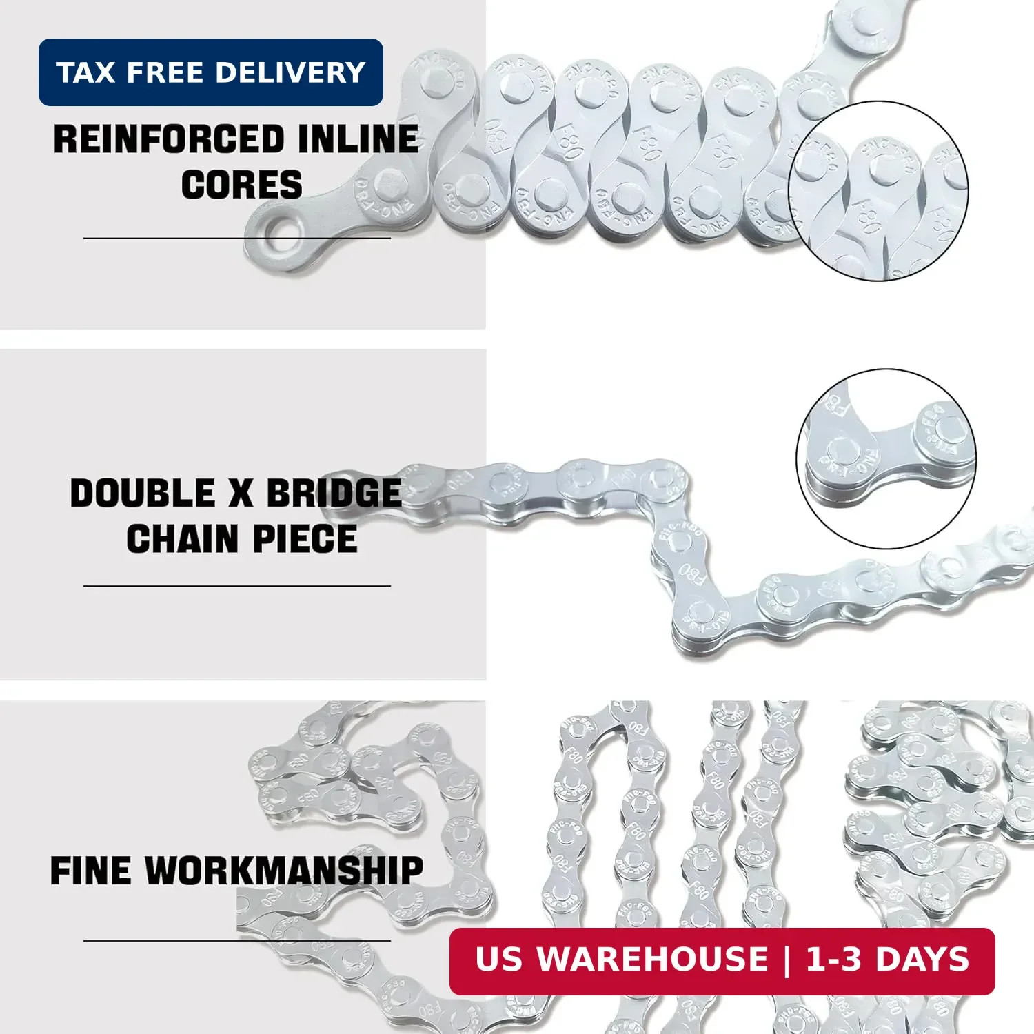 6/7/8/9/10/11/12 Speed Bike Chain – High-Strength, Durable & Smooth-Shifting for