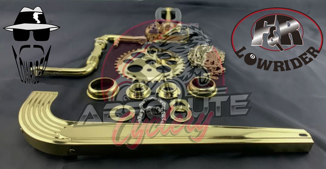 F&R LOWRIDER ORIGINAL CRANK PACKAGE SET OF 6 ITEMS FOR 20″ LOWRIDER/CRUISER BIKE