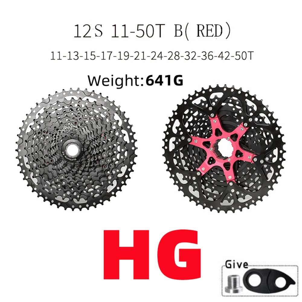 For Shimano HG/XD/MS 12 Speed MTB/Road Bicycle Freewheels Bike Cassettes 11-52T