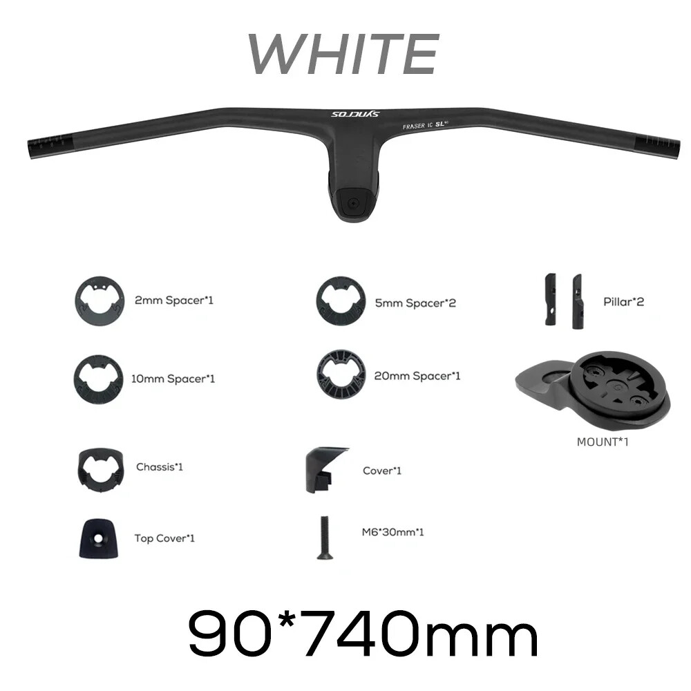-20 Degrees Carbon Fibre Integrated Cockpit MTB Handlebar 740mm Bike Accessories