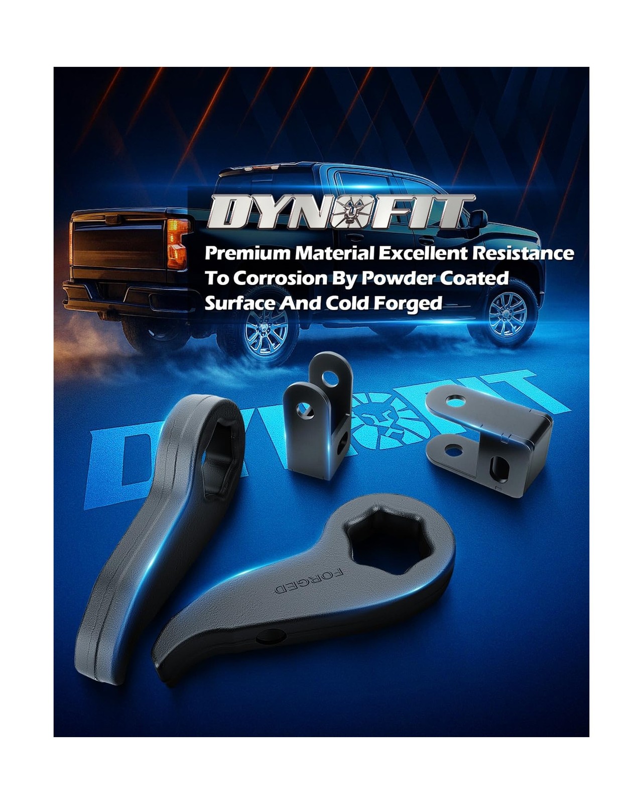 Dynofit Torsion Bar Keys 1-3″ with Shock Extenders Brackets for 2020-2024 Sil…