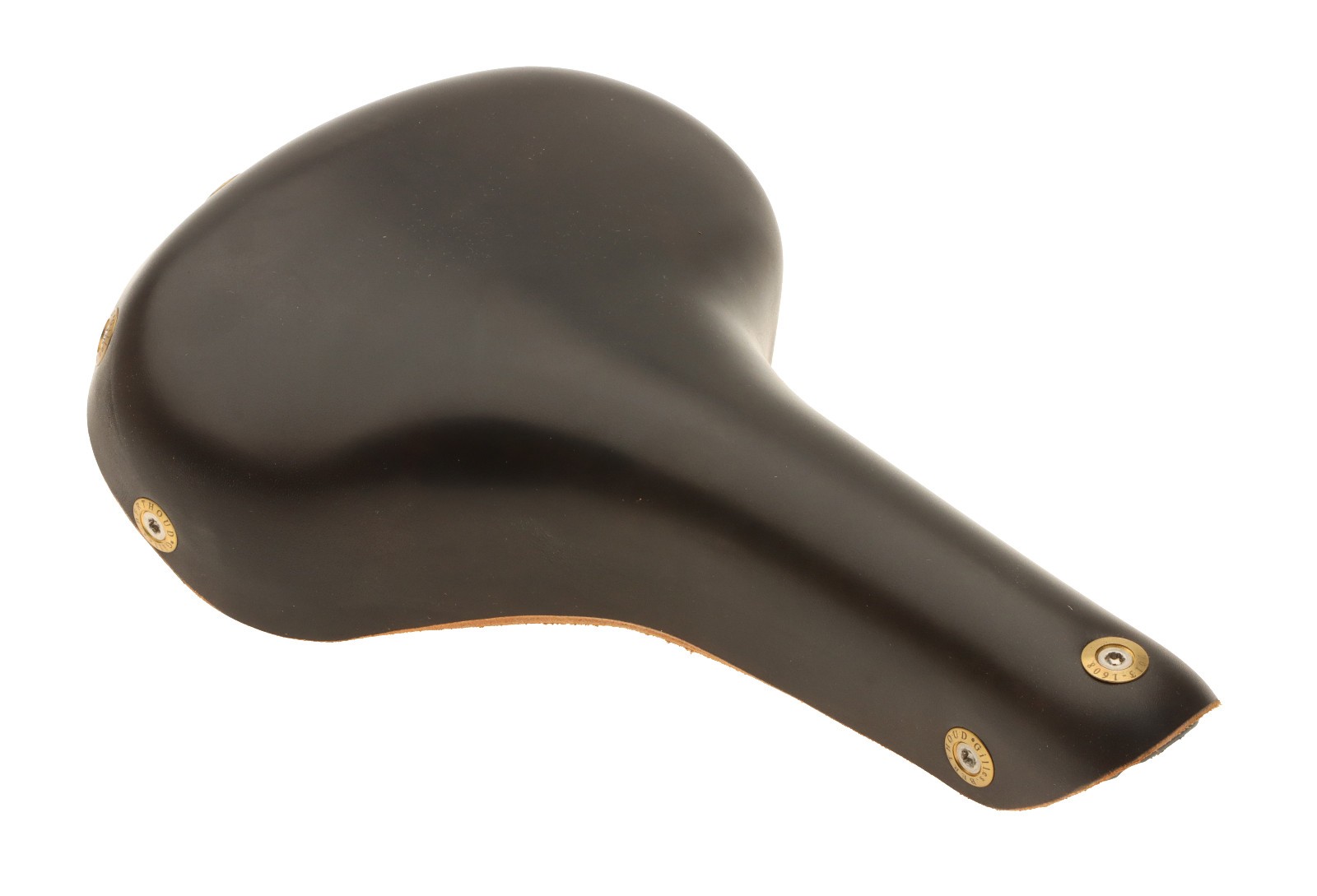 Gilles Berthoud Vars Saddle Titanium Rails Hard Leather Cover Black NEW NOS