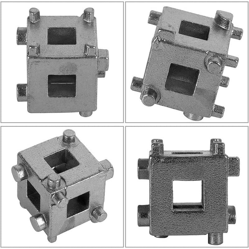 Acxico 1Pcs Car Rear Disc Brake Piston Retractor Tool Calliper Adaptor Silver