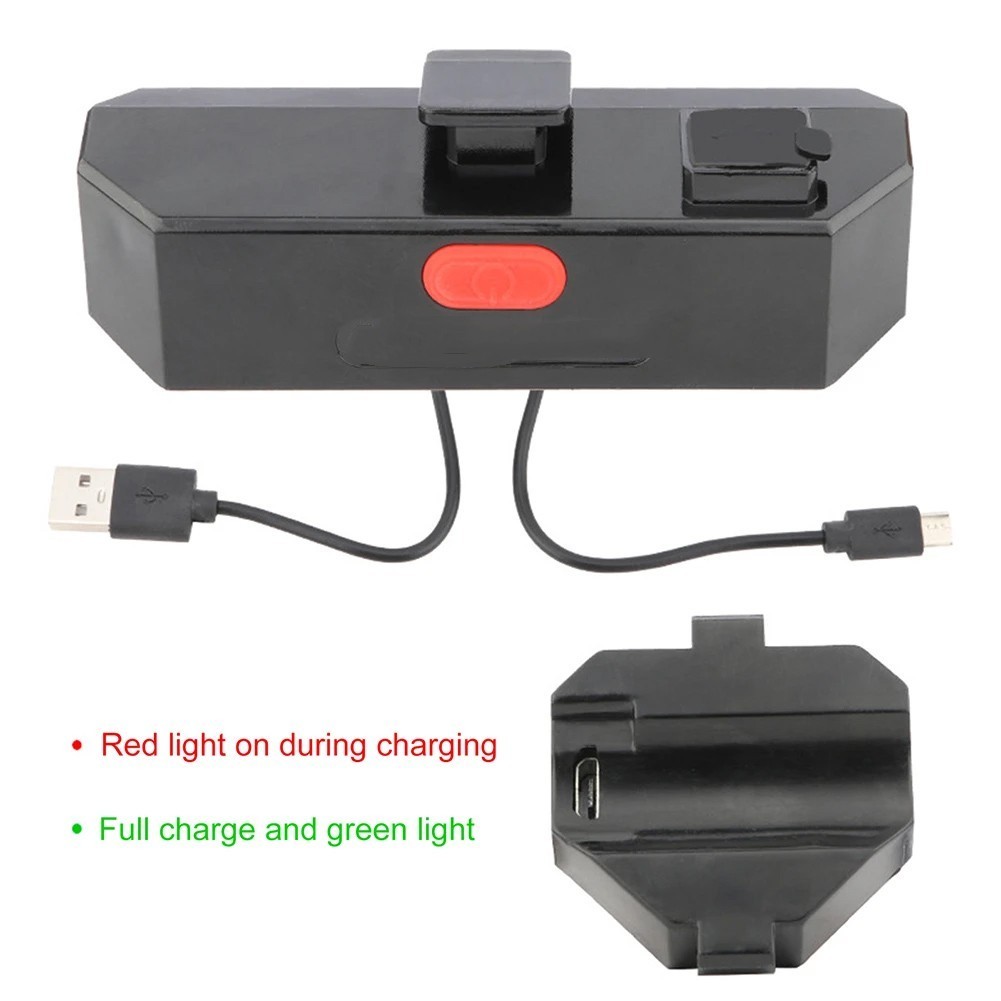Wireless Remote Control Bicycle Tail Light USB Rechargeable with Safety Modes