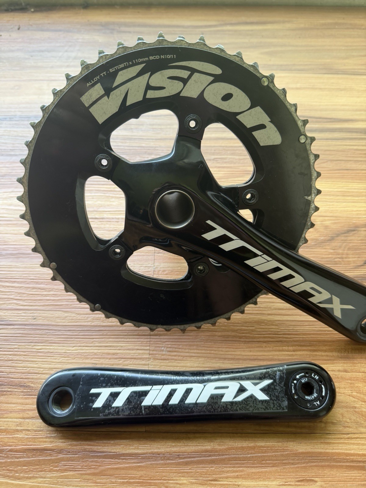 FSA Vision Trimax 172.5mm Alloy 52/36t Crank 24mm MegaExo Spindle