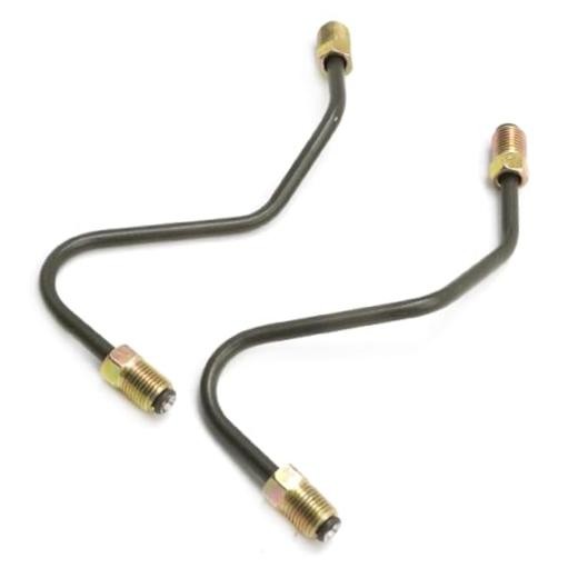 2Pcs Front Brake Caliper Line, Alloy Steel Hose Kit, Replacement for Toyota