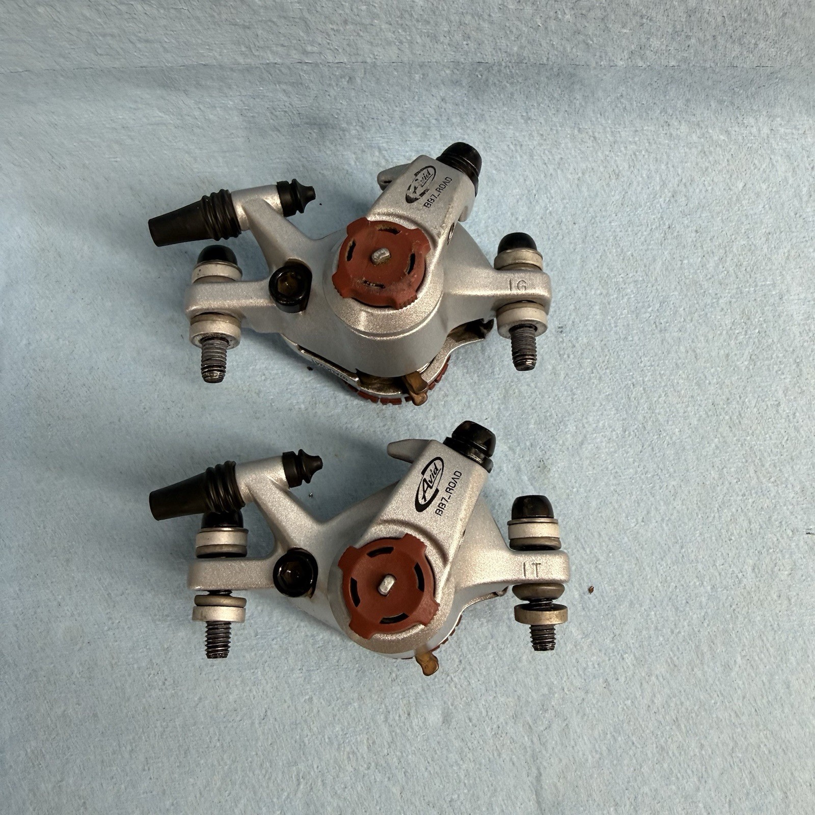 Avid BB7 Road Mechanical Disc Brake Calipers Silver Front Rear Set