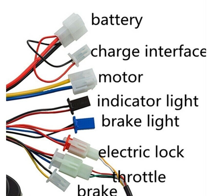 EBike 24V/36V/48V 250W/350W/500W Motor Brushed Controller +Twist Throttle Grip