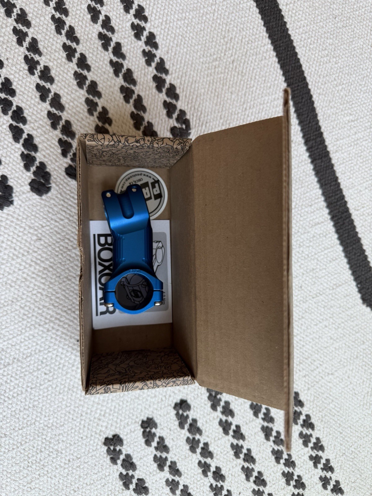 Paul Boxcar Stem – 70mm, 15 Degree, 31.8 Clamp – Blue!