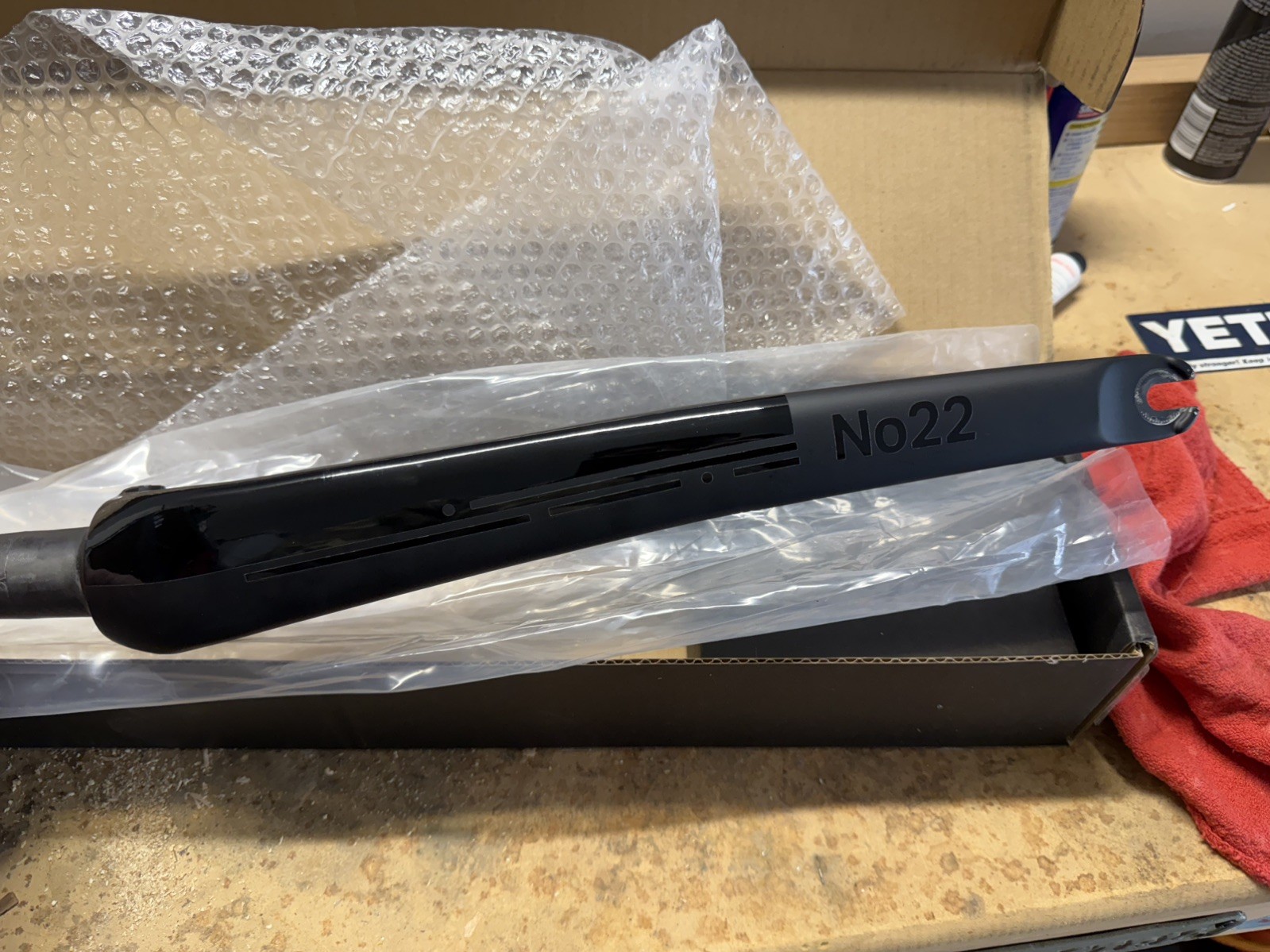 No.22 Great Divide Rim Brake Carbon Fork with Headset, 340mm Steerer