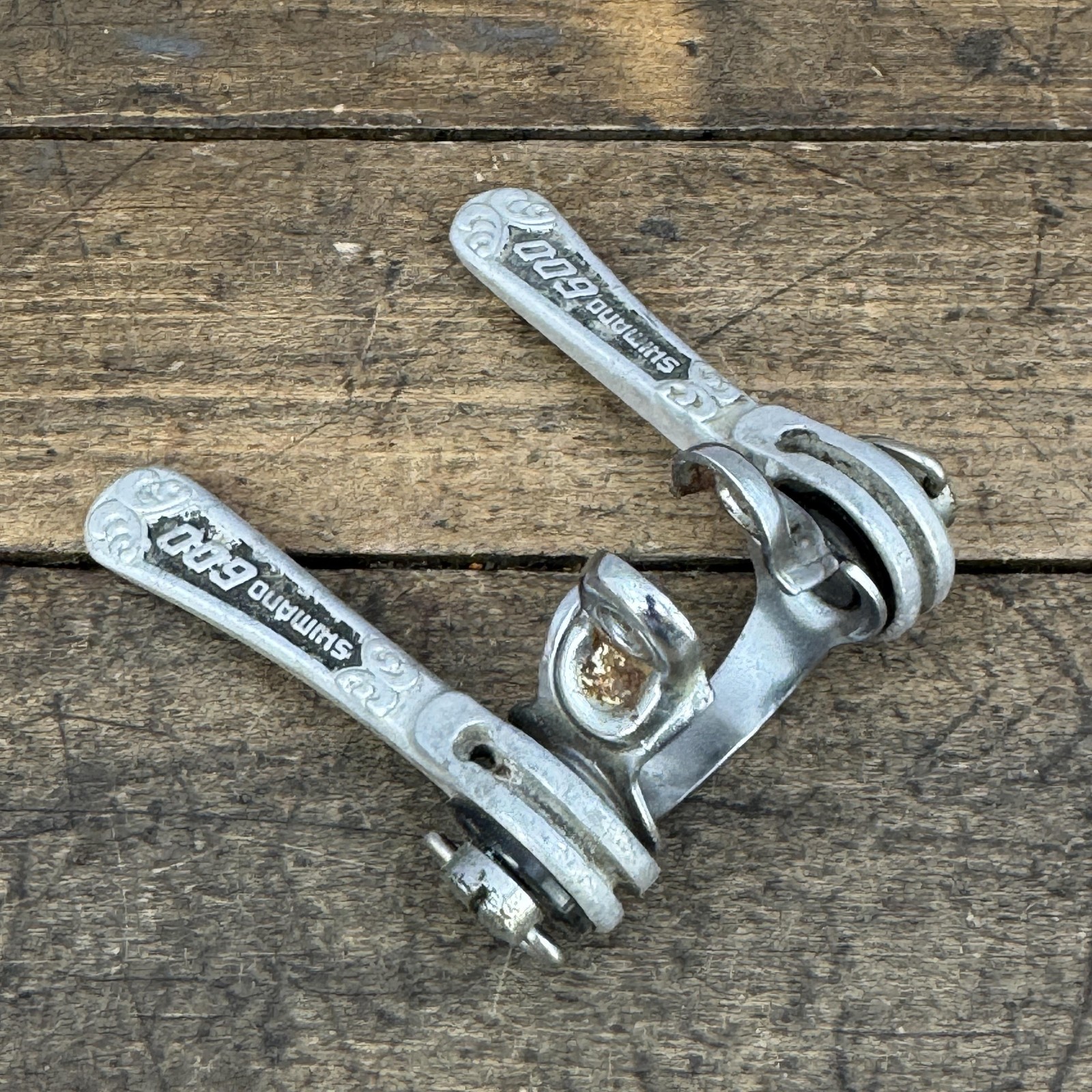 Vintage Shimano 600 Arabesque Downtube Friction Shifter Clamp On Road Japan
