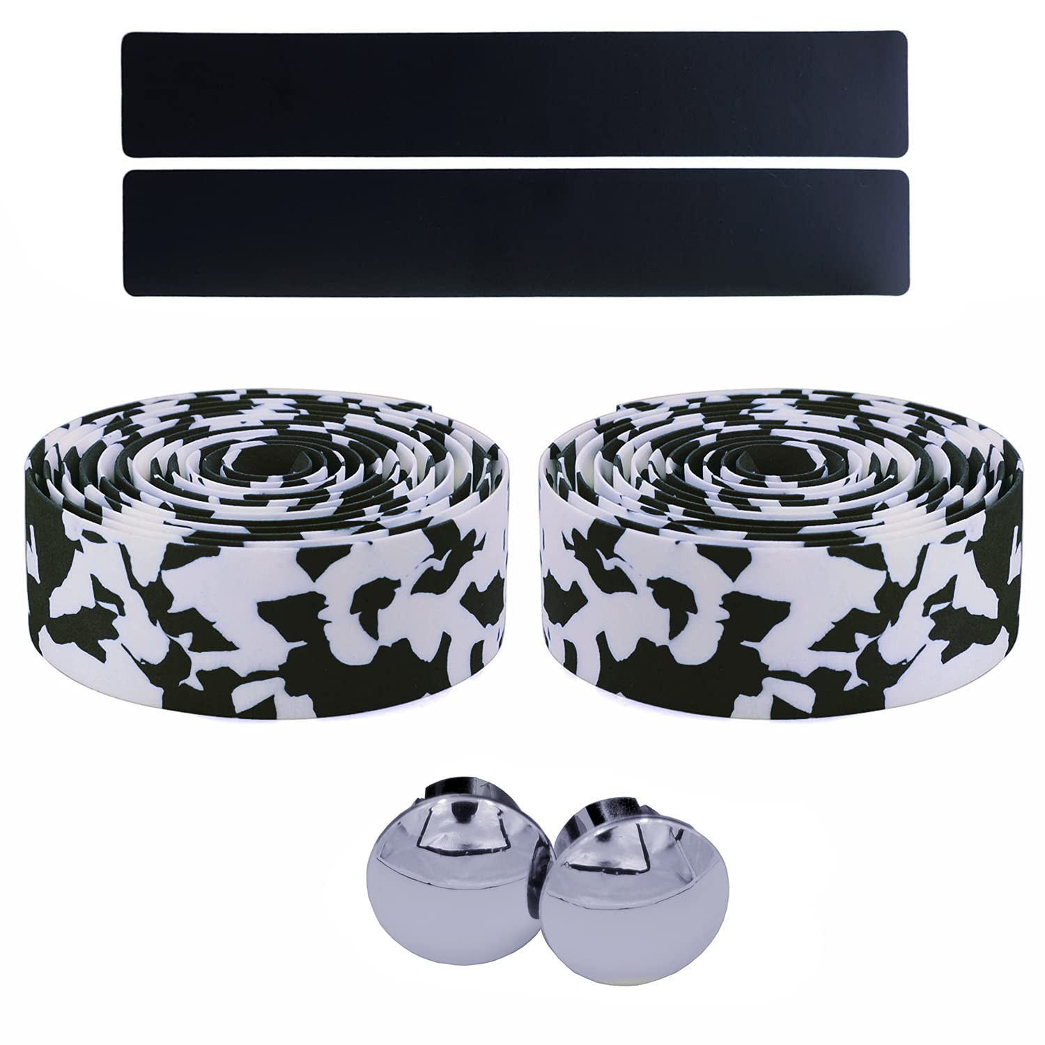 KINGOU Black & White Camouflage EVA Road Bike 2.8 x 30 x 2000 mm, black&white