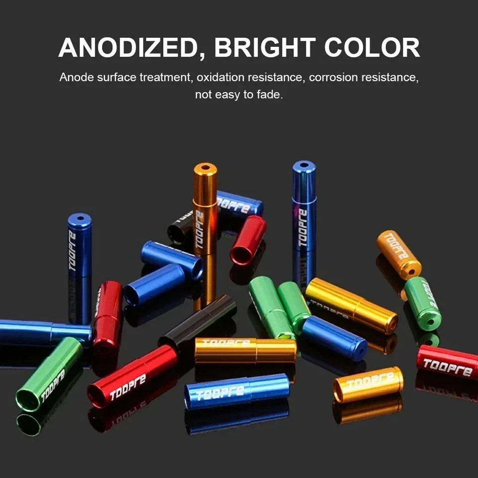 10pcs Aluminum Bicycle Cable Housing End Caps 4mm 5mm MTB Road Bike Brake Shifte