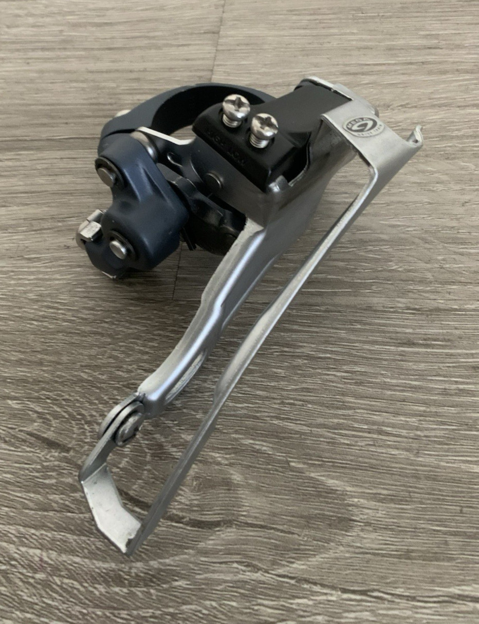 SHIMANO LX FRONT DERAILLEUR M570 31.8 MM CLAMP TRIPLE TOP PULL 7, 8, OR 9 SPEED