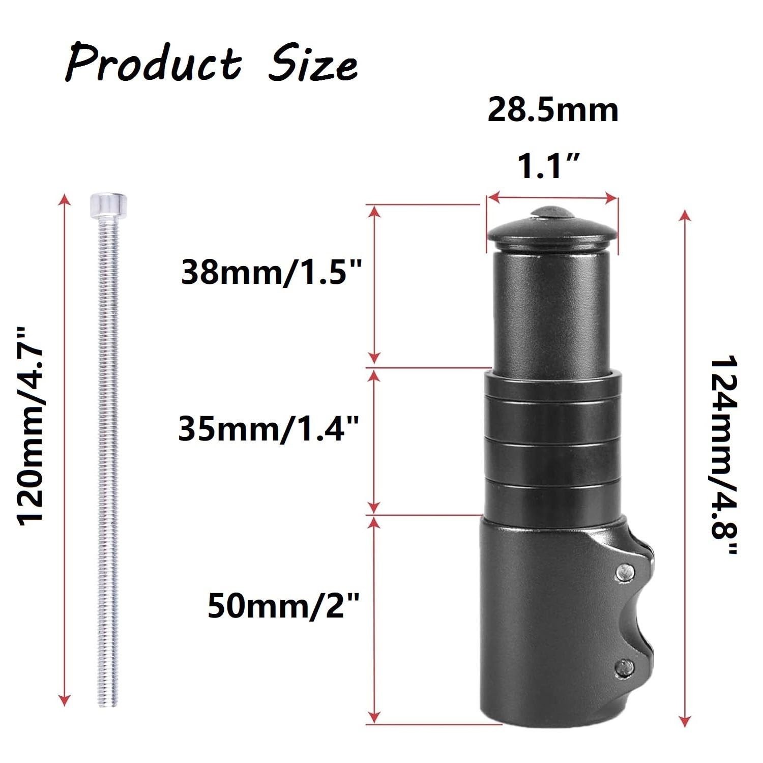 Bike Handlebar Riser Bicycle Fork Stem Raiser Extender Head Up Raiser Aluminu…