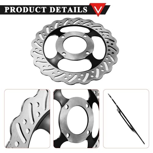 220mm/8.66» Rear Brake Disc Rotor with 4 Bolts for 50cc, 70cc, 90cc, 110cc