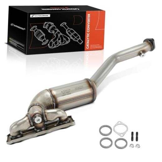 Front Exhaust Manifold Catalytic Converter with Gasket Kit Direct-Fit