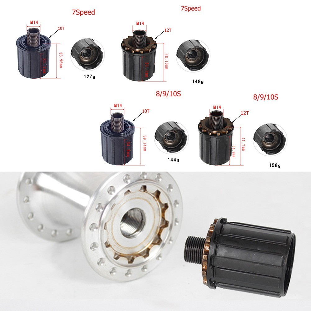 Replacement MTB-7/8/9/10 Speed Freehub Body For Shimano-RM30,RM40/RM60