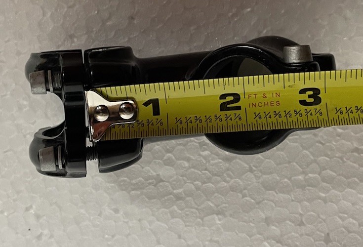 Black XL-C Comp Aluminum 55mm x 31.8mm x 45 Degree x 1-1/8″ Threadless Stem Used