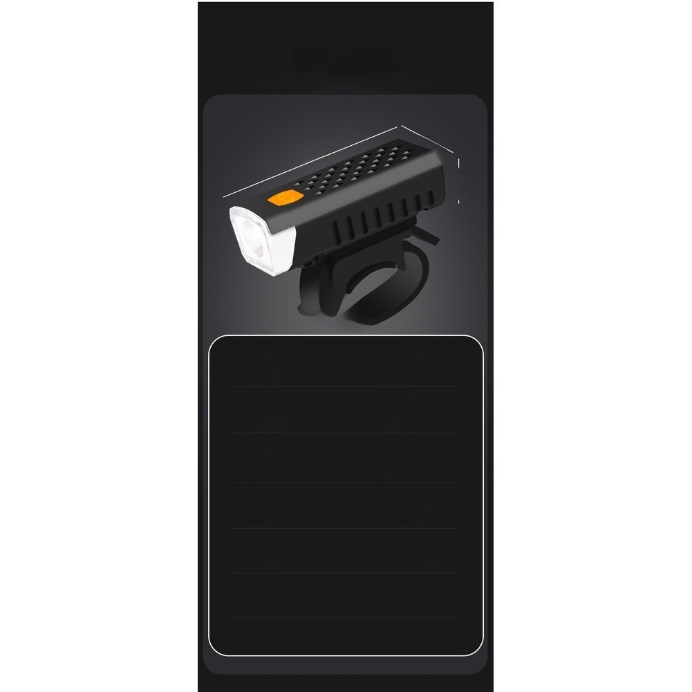 Front Light for Bike Rechargeable 4 Lighting Modes SOS Flashing Function
