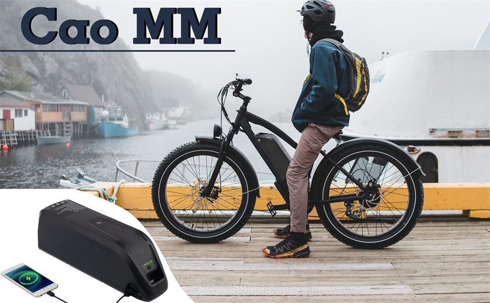 48V 10Ah Ebike Battery Electric Bike Lithium Battery for 200W-1000W Motors 5PIN