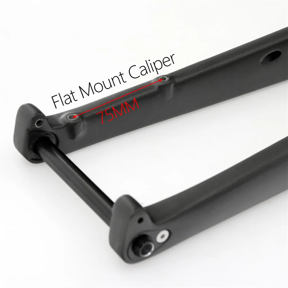 Off-road Carbon Gravel Bicycle Front Fork 700C with Barrel Shaft 100mm Hard Frok
