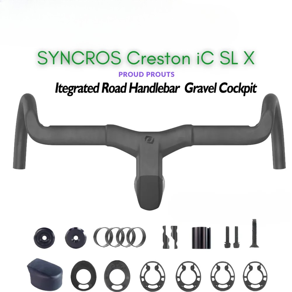 Road Bike Handlebar Internal Cable Routing CRESTON IC SL X Gravel with Spacers