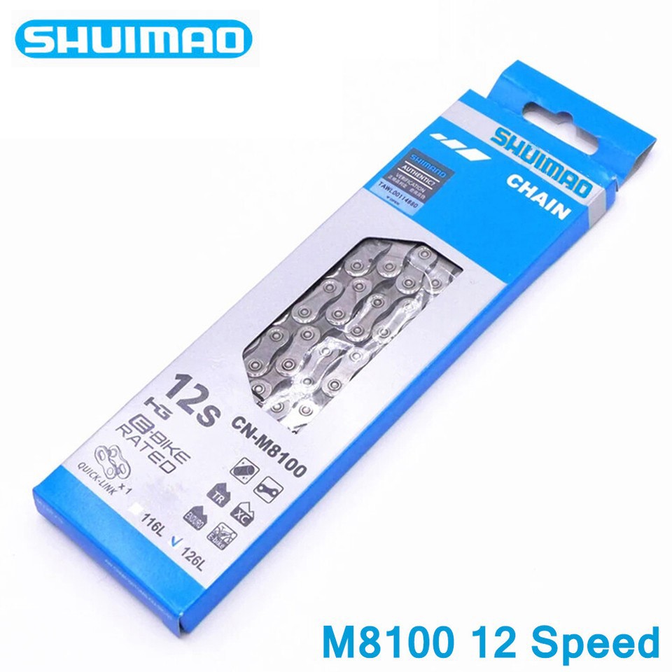 SHUIMAO 12 Speed Bicycle Chain DEOER XT CN-M8100 Road MTB Bike Chain 126 Links