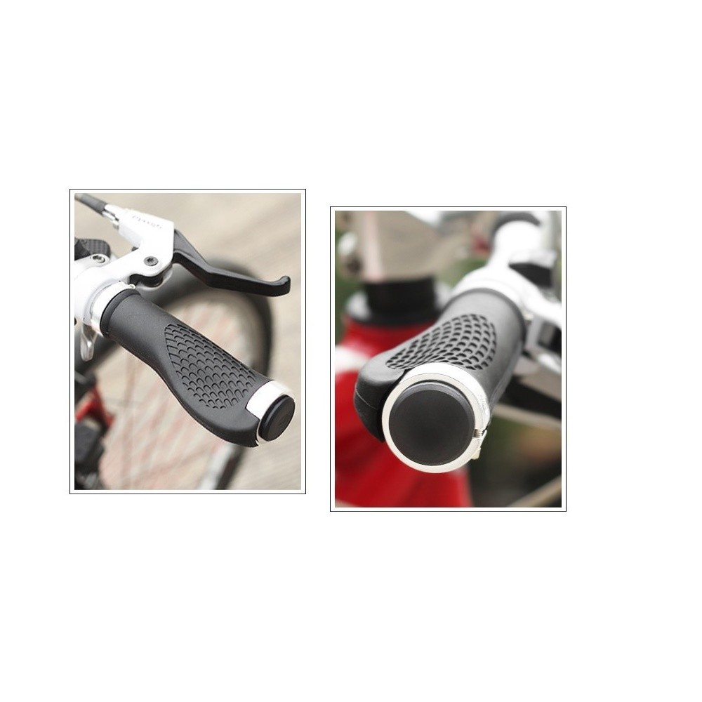 Bike Grips Rubber Mountain Bicycle MTB Handlebar Ergonomic Cycling Lock On TPR