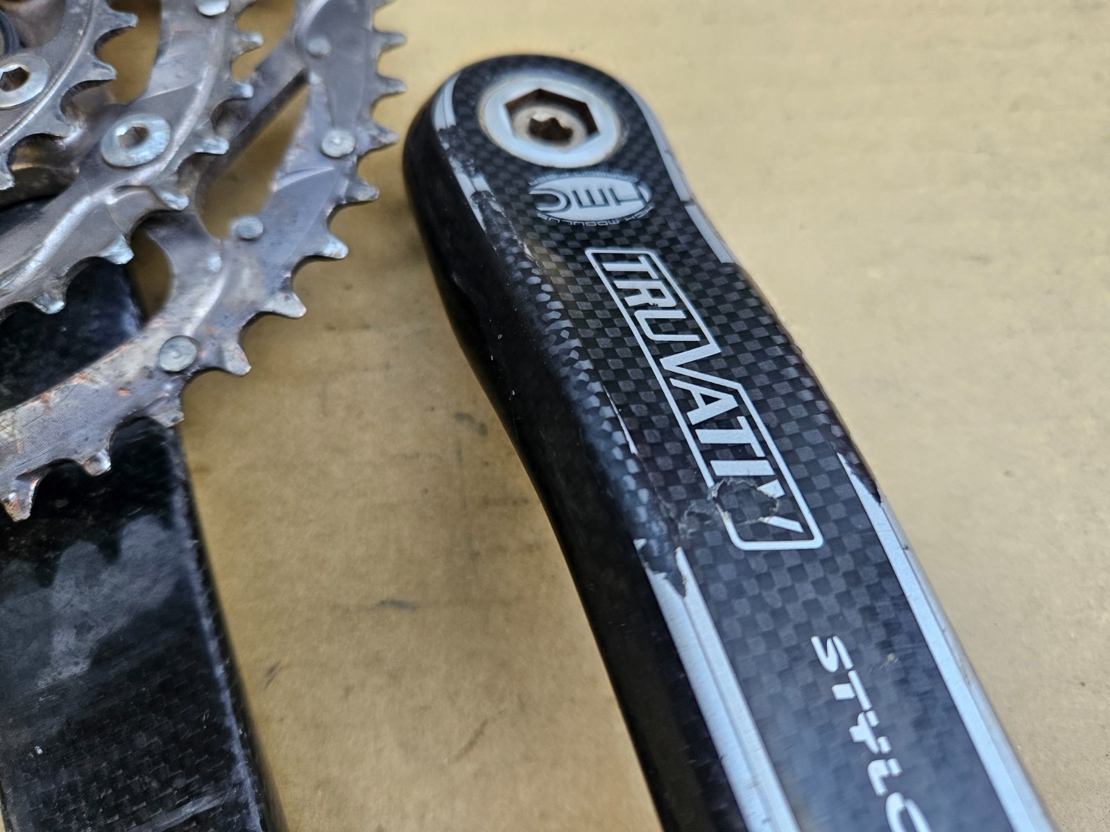 Truvativ Stylo Carbon Fiber Triple Mountain Bike Crankset 175mm 44/32/22 GXP