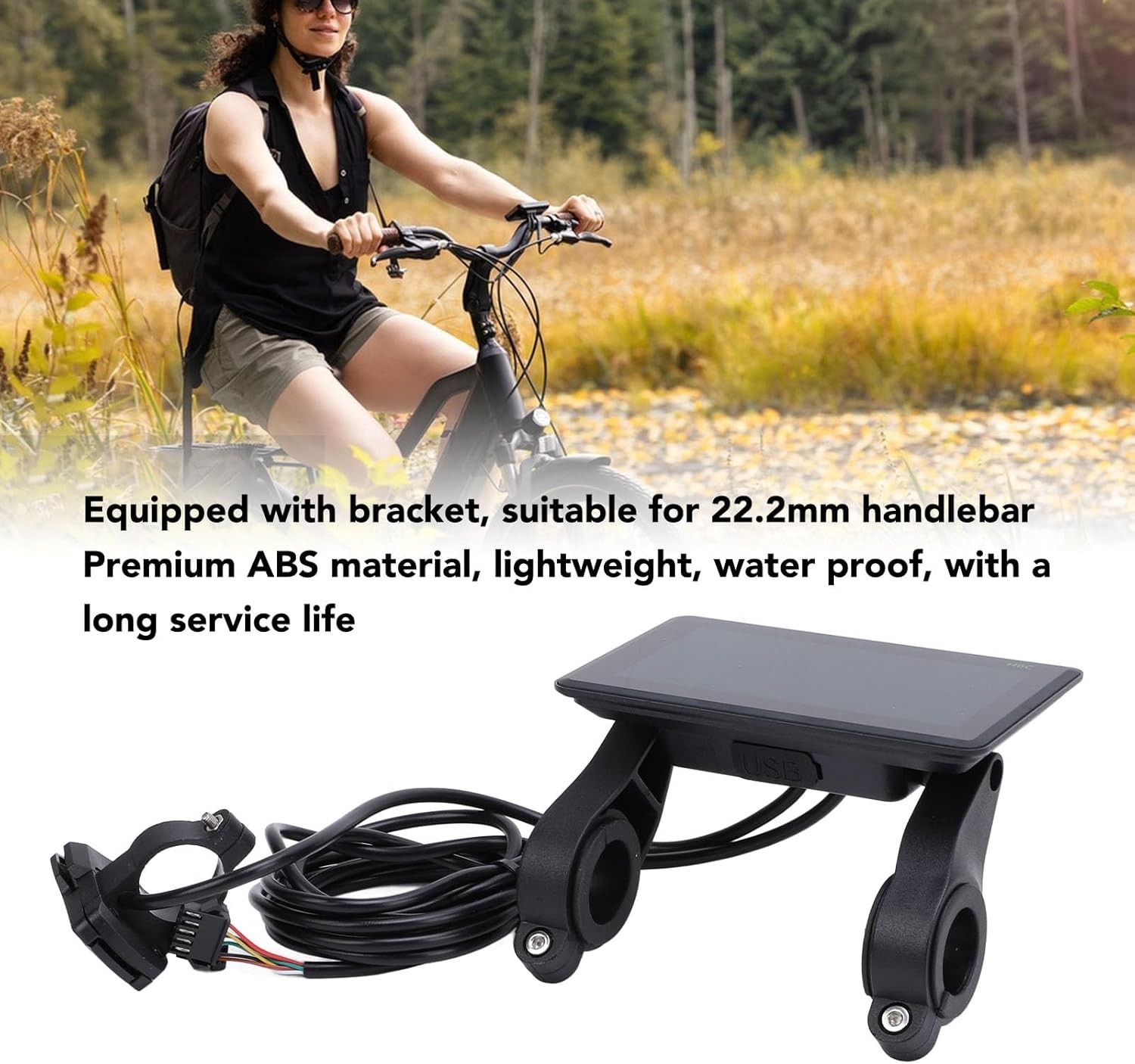 Electric LCD Display 24V-60V Universal E-Bike LCD Display for 22.2m Handlebar