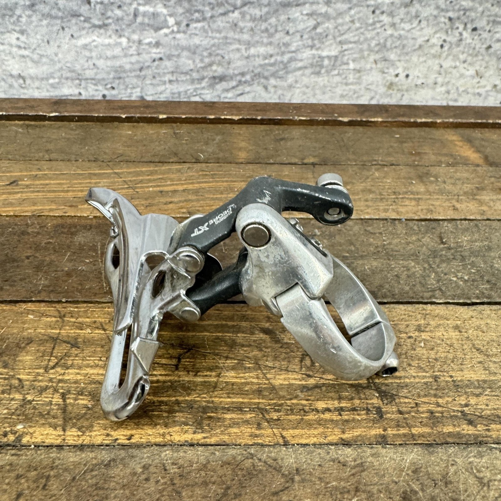 Vintage Shimano Deore XT FD-M737 Front Derailleur 34.9 Mm Triple Bottom Pull
