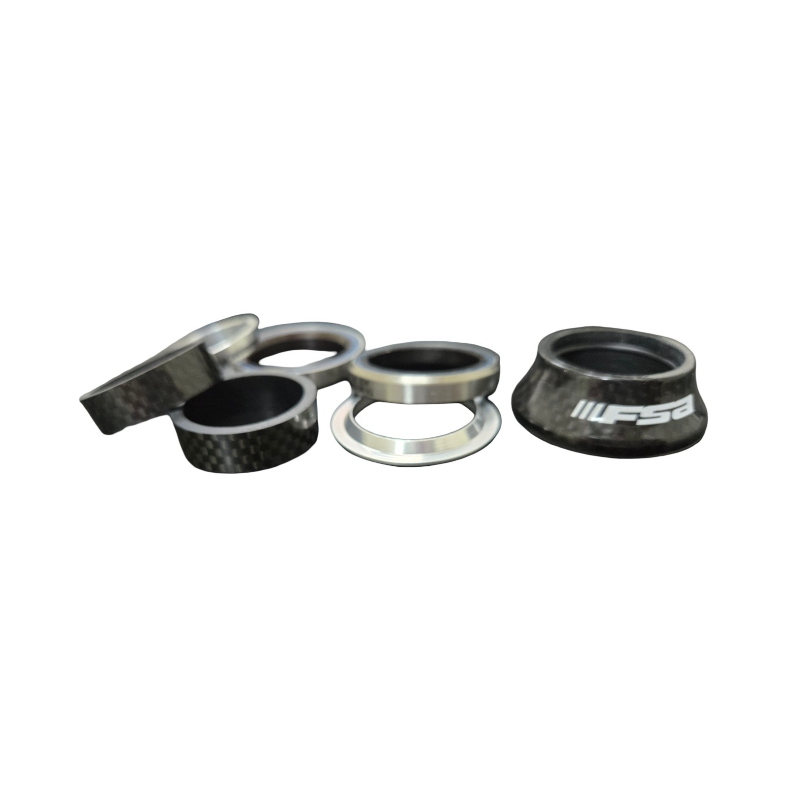 FSA 1 1/8» headset Carbon Top Cover & spacers NOS Sealed bearing MTB ROAD CITY
