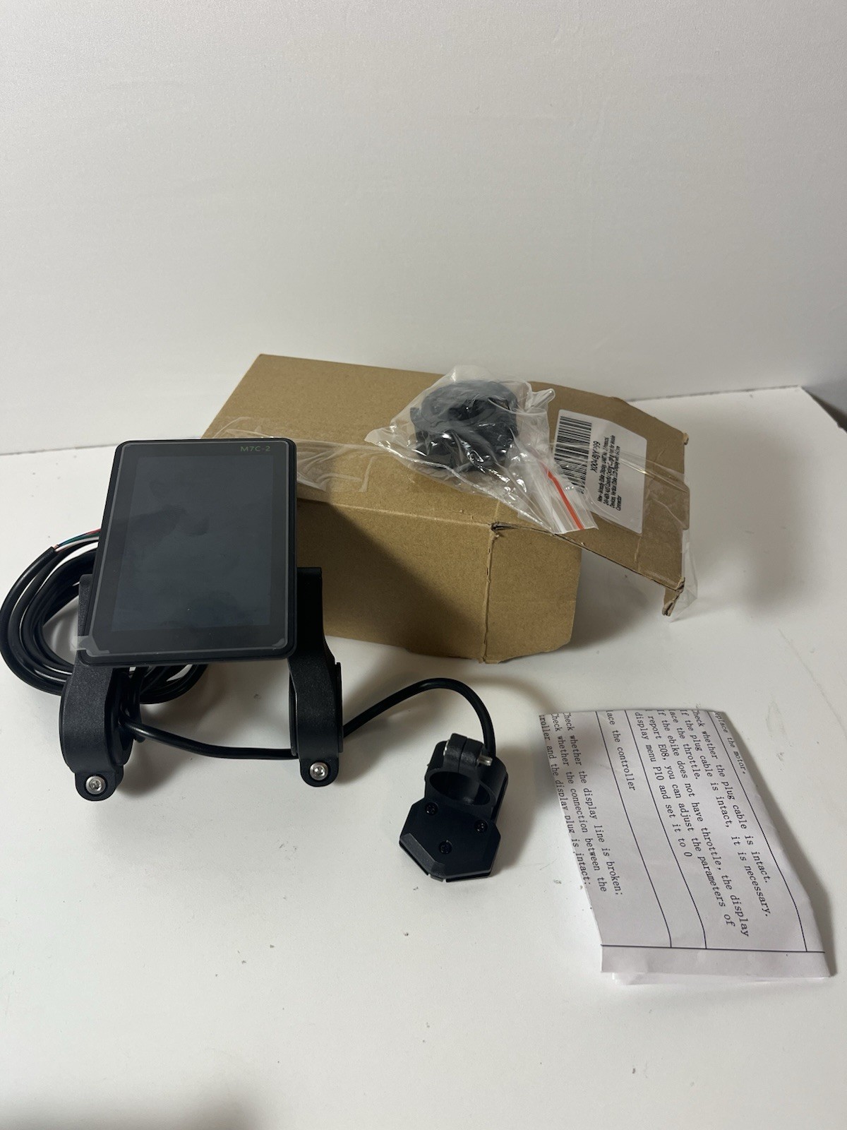 Ebike Display UART No.2 24V-60V LCD Cycling Computer 6-Pin Connector Version