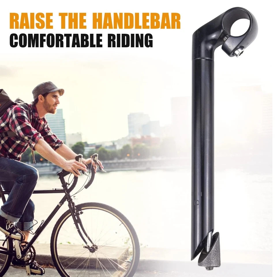 Bike Stem 25.4mm*22.2mm Aluminum Alloy and Steel Gooseneck Shape 220mm Length…